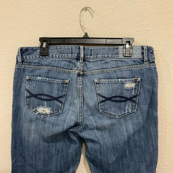 Vintage Abercrombie & Fitch Distressed Jeans Med Wash Women’s Size 10 - Picture 6 of 14